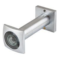 Глазок дверной квадратный Armadillo DVG5 SQ 16/50х80 SC матовый хром (стеклянная оптика)