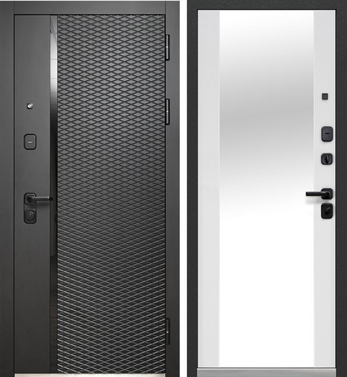 Luxor 2МДФ Ромбы вертикаль Эмалит белый