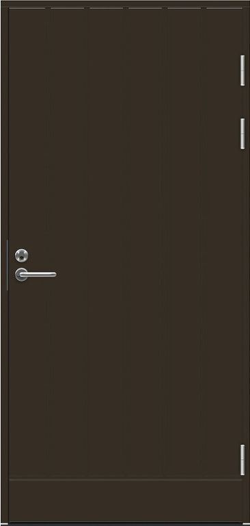 Входная финская дверь JELD-WEN F1894 глухая коричневая