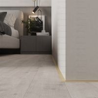 Микро плинтус Лайн C-образный Золото С-05.25.7