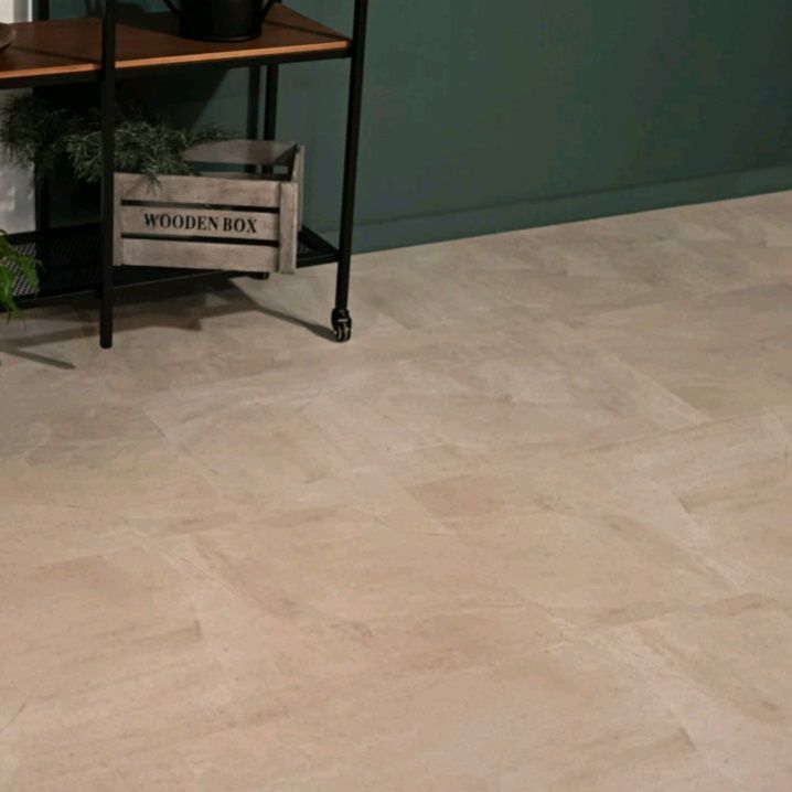SPC ламинат Vinilam Ceramo Vinilam Stone 8 mm WPC Бетон Белый 71615