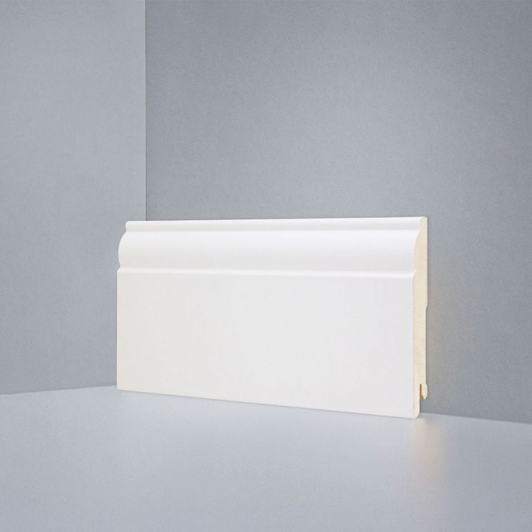 Плинтус напольный Deartio U 104-100 9010 кремовый