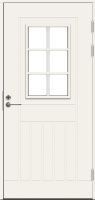Входная финская дверь JELD-WEN F1848 W71 со стеклом белая
