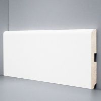 Плинтус напольный Deartio U 102-120 белый