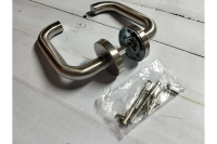 Дверная ручка Rucetti AH-02-R54 SNS -IND