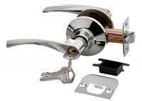 Дверная ручка-кноба Rucetti HK-02 L PC полированный хром