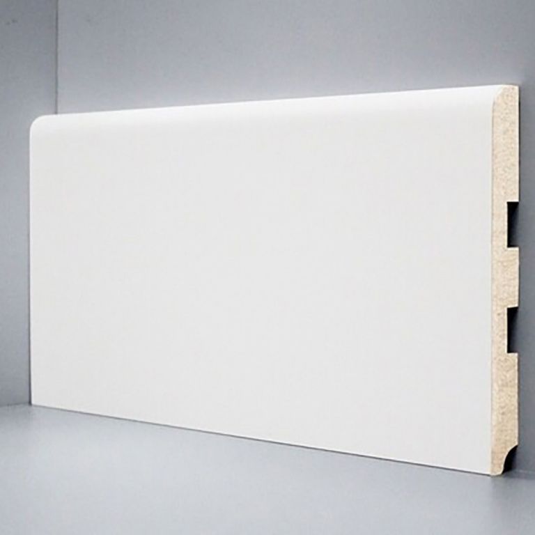 Плинтус напольный Deartio U 102-150 белый Плинтус напольный Deartio U 102-150 белый