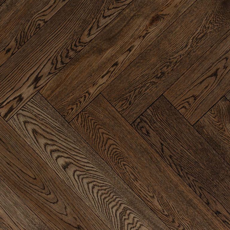Паркетная доска Amber Wood Amber Wood Венгреская елочка Дуб Коттедж Браш Масло 127 мм