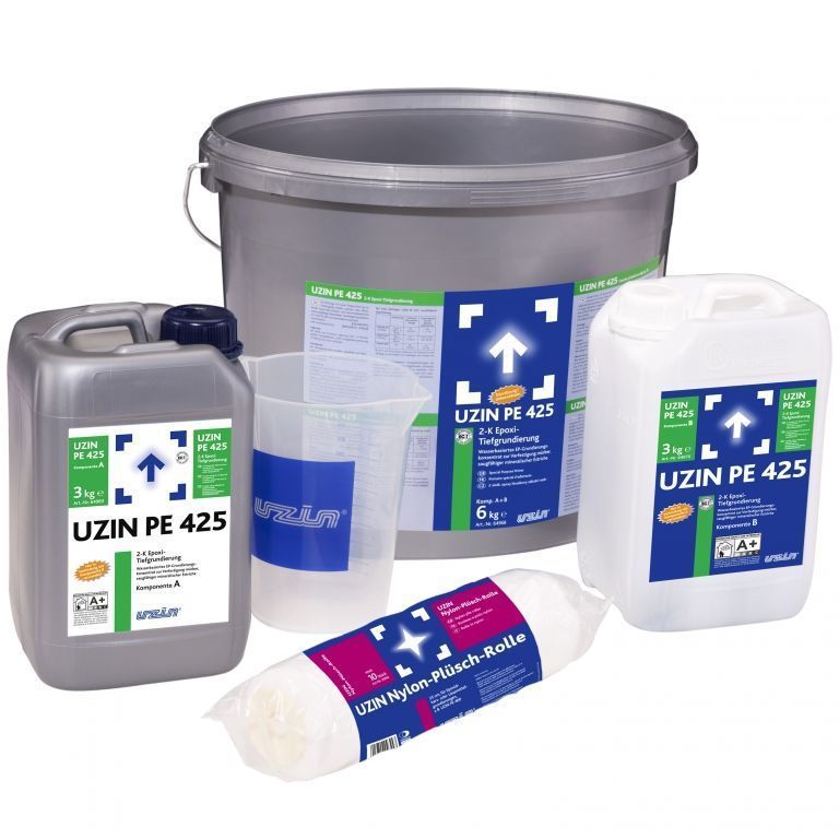 Упрочняющая двухкомпонентная грунтовка глубокого проникновения UZIN PE 425 A+B (9 кг) Упрочняющая двухкомпонентная грунтовка глубокого проникновения UZIN PE 425 A+B (9 кг)