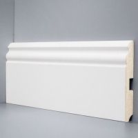 Плинтус напольный Deartio U 105-120 белый