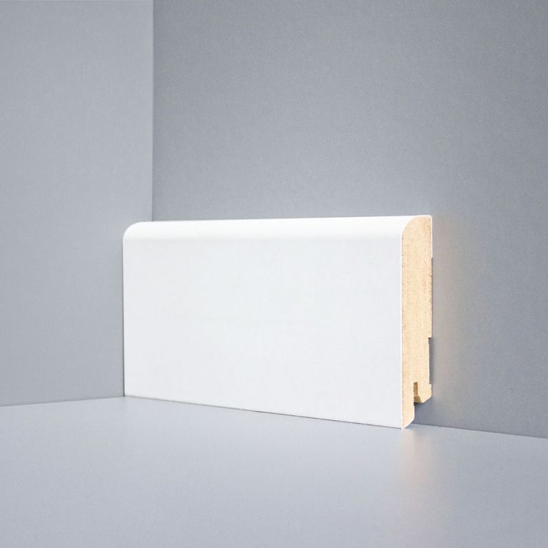 Плинтус напольный Deartio U 102-80 белый Плинтус напольный Deartio U 102-80 белый