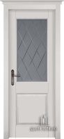 Полотно Двери регионов Элегия Эмаль белая стекло