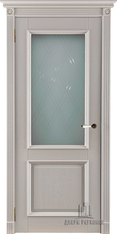 Полотно Двери регионов Афина Эмаль слоновая кость стекло