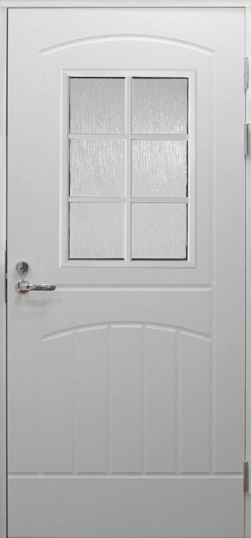 Входная финская дверь JELD-WEN F2000 W71 со стеклом белая Входная финская дверь JELD-WEN F2000 W71 со стеклом белая