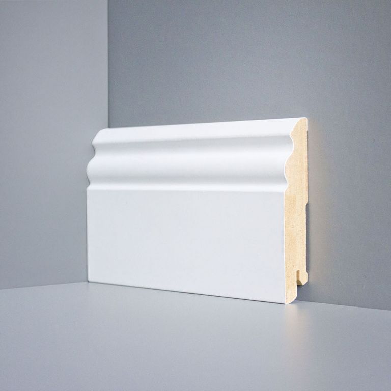 Плинтус напольный Deartio U 105-100 белый Плинтус напольный Deartio U 105-100 белый