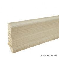 Плинтус шпонированный Barlinek Дуб белый матовый лак 20х58