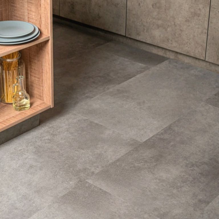 SPC ламинат Vinilam Ceramo Vinilam Stone 8 mm WPC Цемент Cтальной 71610