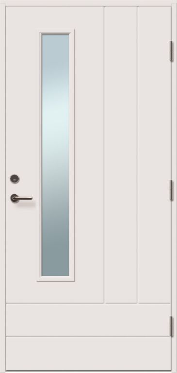 Входная теплая дверь VILJANDI ED62 Cecilia со стеклом белая Входная теплая дверь VILJANDI ED62 Cecilia со стеклом белая