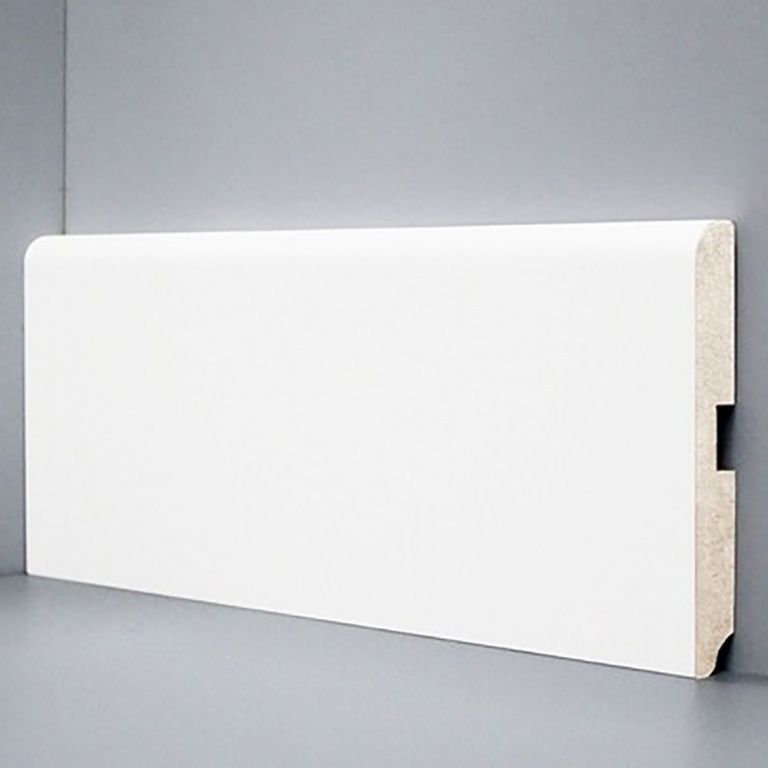 Плинтус напольный Deartio U 102-120 белый