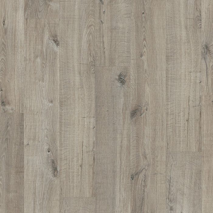 Кварцвиниловая плитка Quick Step Pulse Click Дуб хлопковый темно-серый пилёный PUCL40106