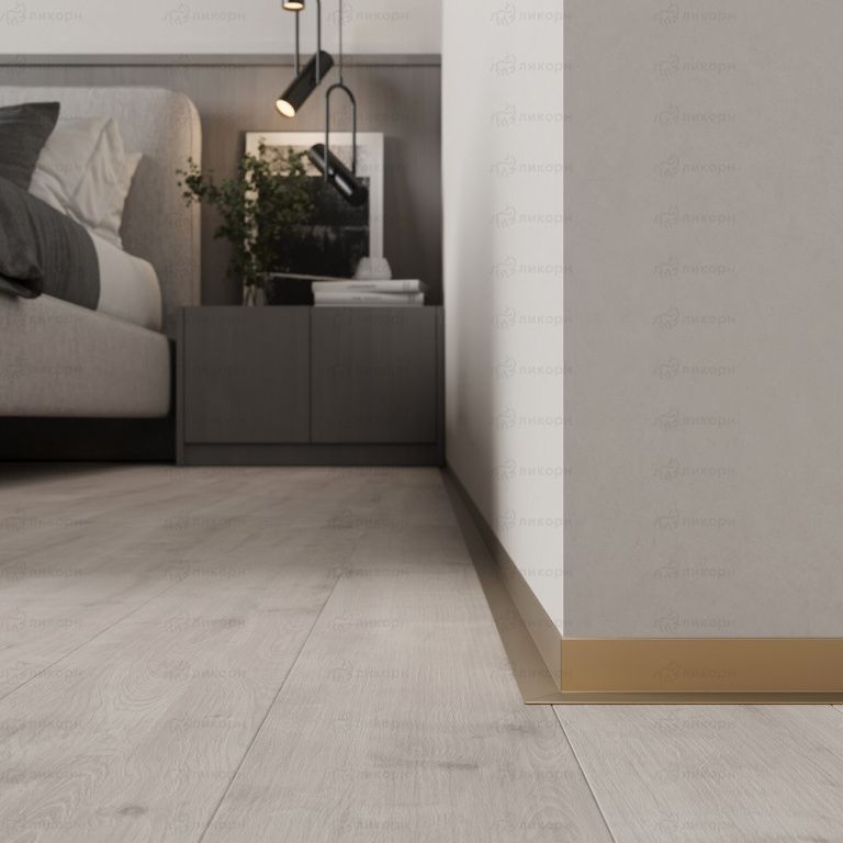 Микро плинтус Лайн L-образный Шампань С-05.25.5