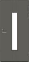 Входная финская дверь JELD-WEN F2050 W28 со стеклом темно-серая