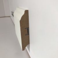 Плинтус МДФ Grisard B глубокий глянец белый (60x16x2400мм)