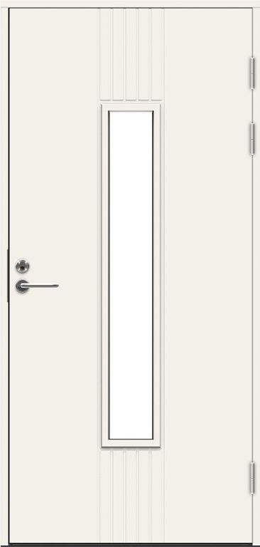 Входная финская дверь JELD-WEN F2050 W28 со стеклом белая