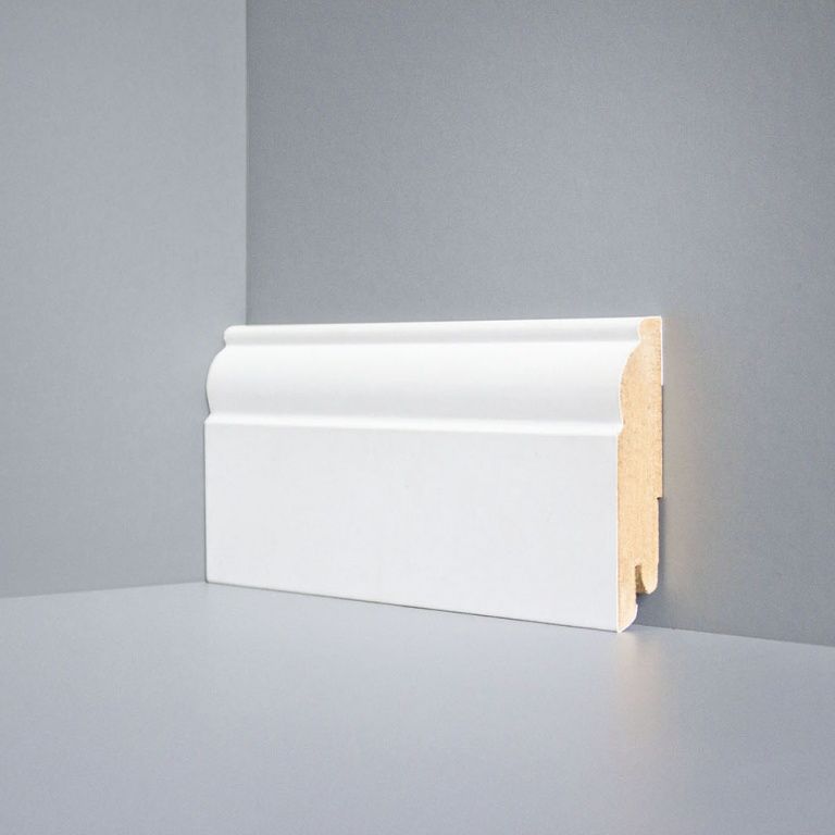 Плинтус напольный Deartio U 104-80 белый Плинтус напольный Deartio U 104-80 белый