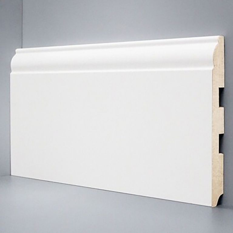 Плинтус напольный Deartio U 104-150 белый