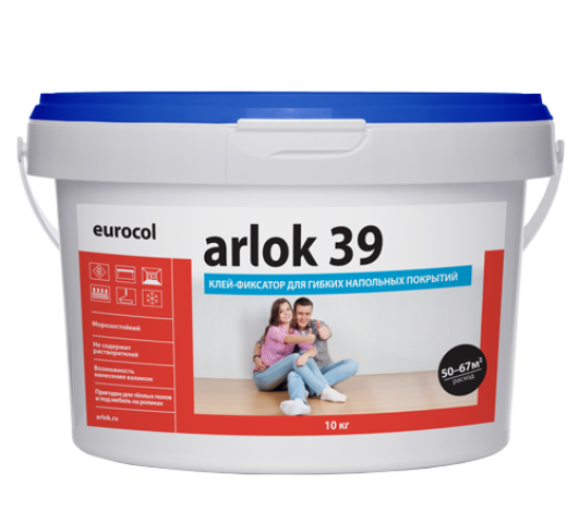Клей фиксатор универсальный ARLOK 39 для ПВХ (10 кг) Клей фиксатор универсальный ARLOK 39 для ПВХ (10 кг)
