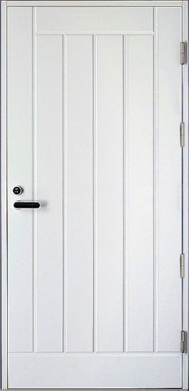 Входная финская дверь KASKI Classic Thermo UO1 глухая белая