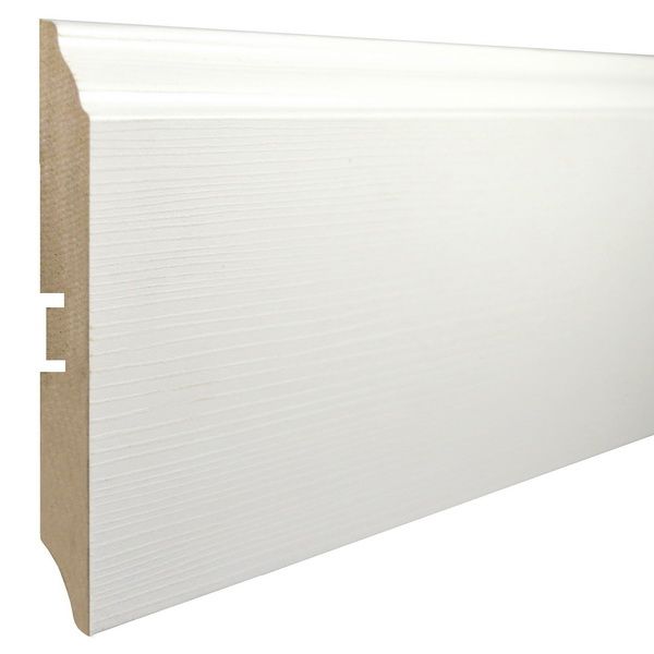 Плинтус под покраску SMARTPROFILE Paint 3D Wood 120B