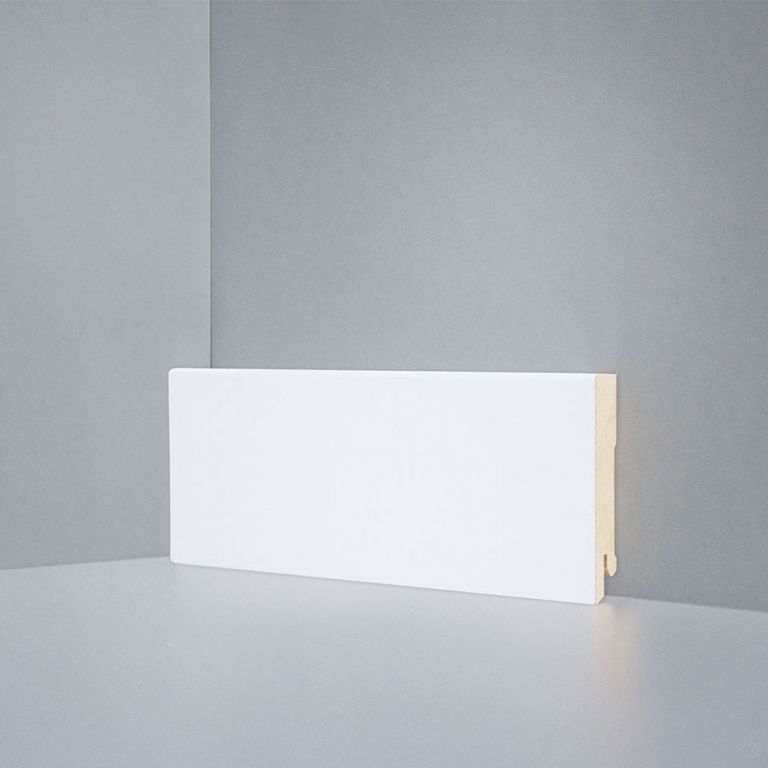 Плинтус напольный Deartio U 106-80 белый Плинтус напольный Deartio U 106-80 белый