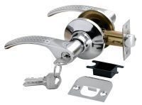 Дверная ручка-кноба Rucetti HK-04 L SC/CP матовый хром/полированный хром