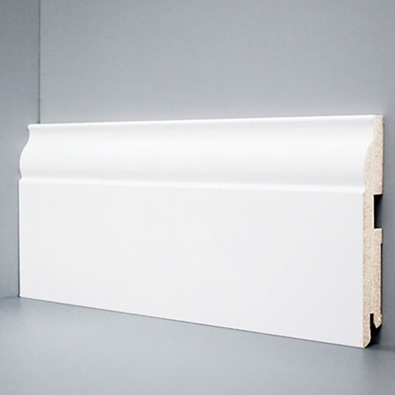 Плинтус напольный Deartio U 103-120 белый