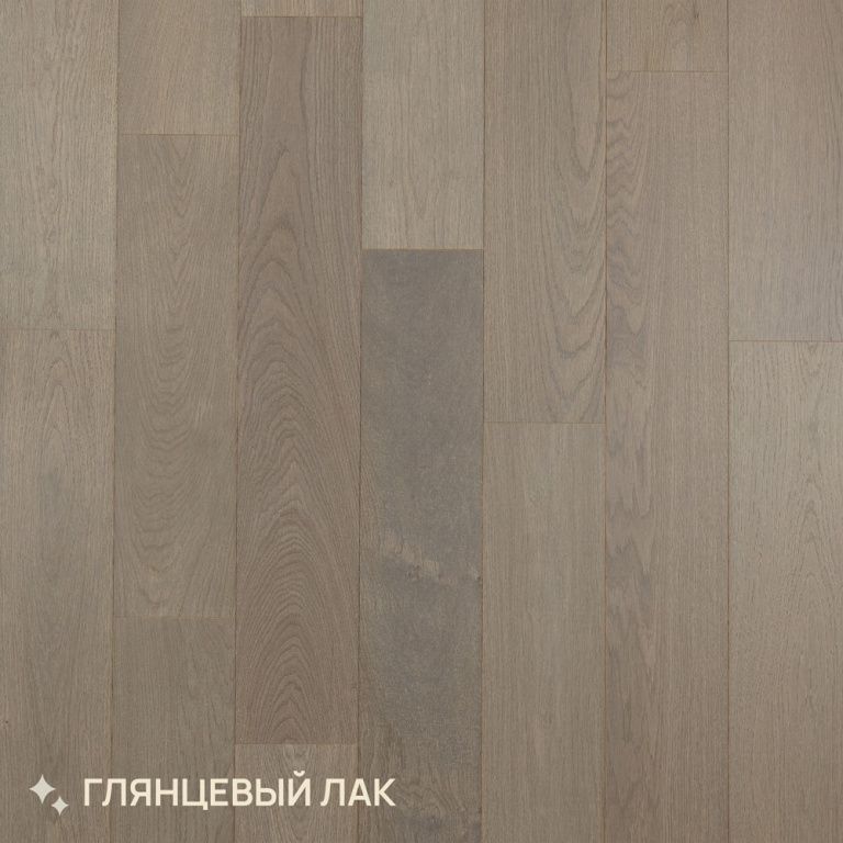 Инженерная доска Royal Parket Шип-паз 13 мм Дуб Натур Пепел лак