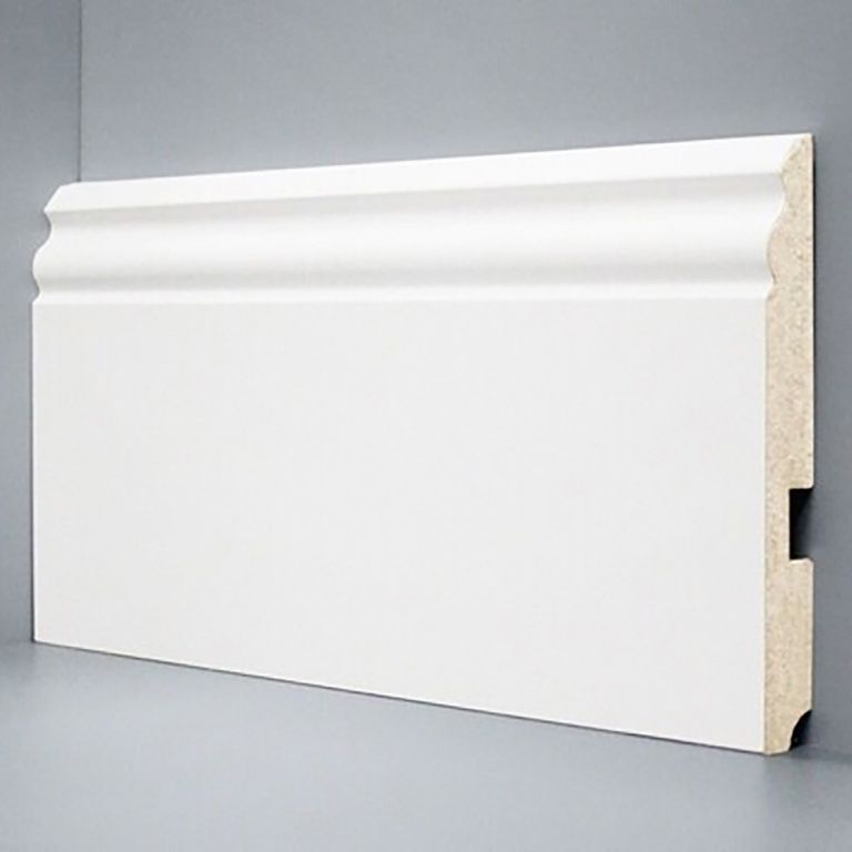 Плинтус напольный Deartio U 105-150 белый Плинтус напольный Deartio U 105-150 белый