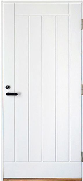 Входная финская дверь KASKI Home VO2 глухая белая