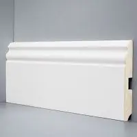 Плинтус напольный Deartio U 105-120 белый