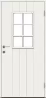 Входная финская дверь JELD-WEN Basic 015 со стеклом белая
