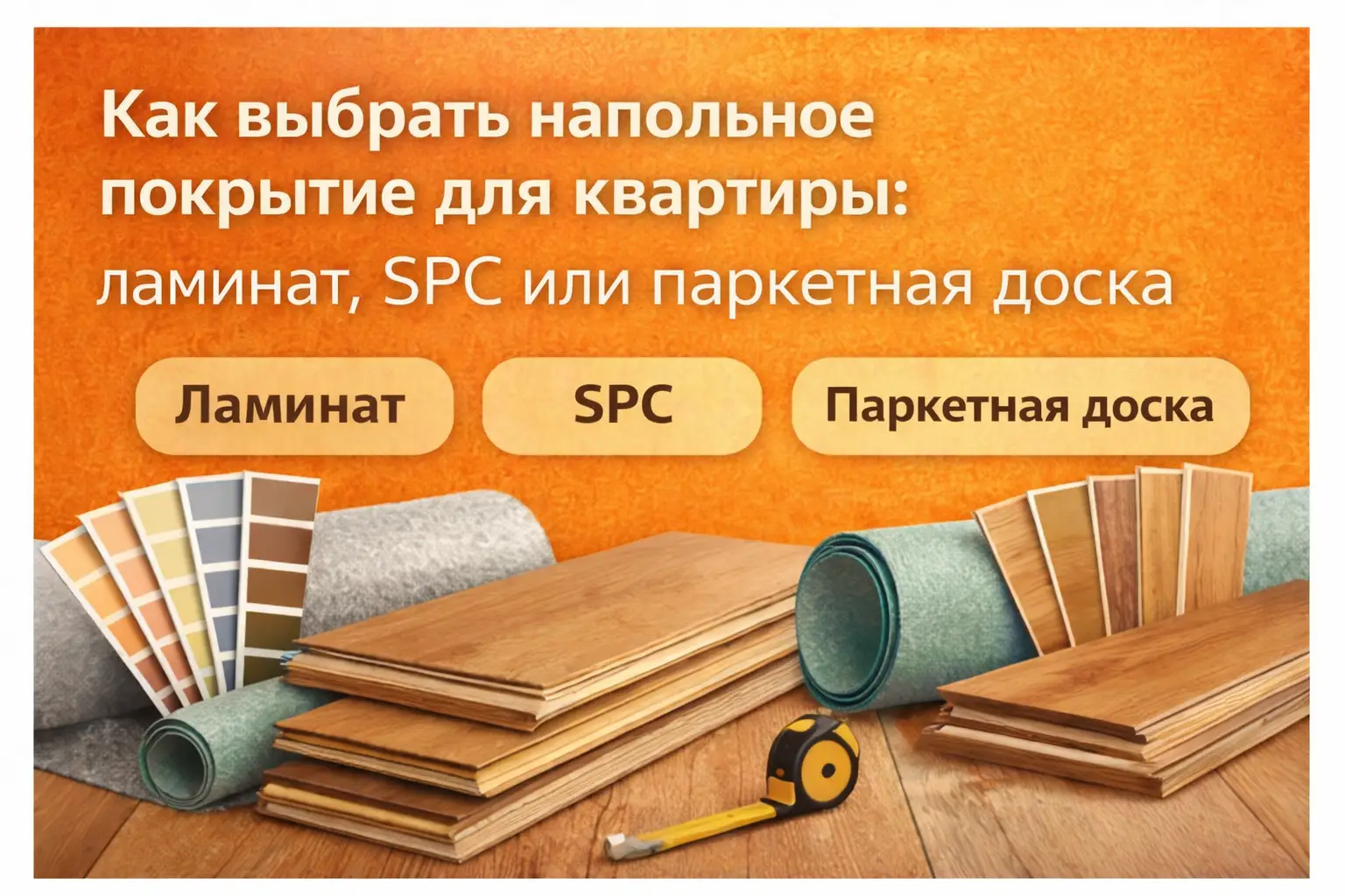 Как выбрать напольное покрытие для квартиры: ламинат, SPC или паркетная доска?