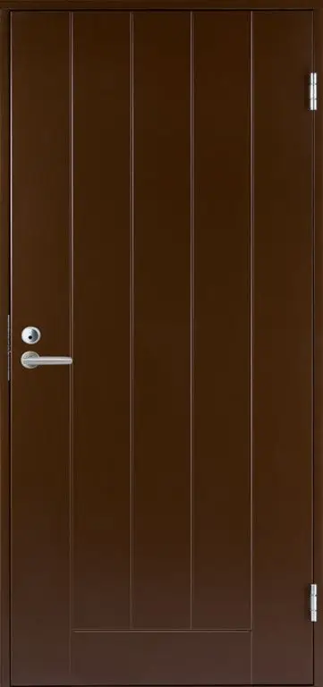 Входная финская дверь JELD-WEN Basic 010 глухая коричневая