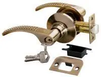 Дверная ручка-кноба Rucetti HK-04 L AB античная бронза