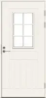 Входная финская дверь JELD-WEN F1848 W71 со стеклом белая