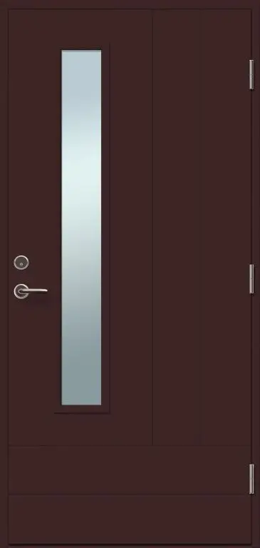 Входная теплая дверь VILJANDI ED62 Cecilia со стеклом коричневая Входная теплая дверь VILJANDI ED62 Cecilia со стеклом коричневая
