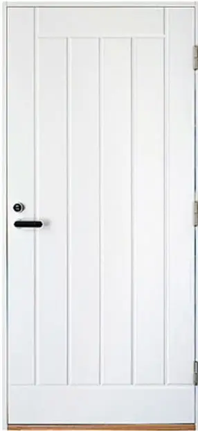 Входная финская дверь KASKI Home VO2 глухая белая
