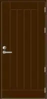 Входная финская дверь KASKI Classic Thermo UO1 глухая коричневая