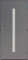 Входная финская дверь KASKI Home Are со стеклом серая