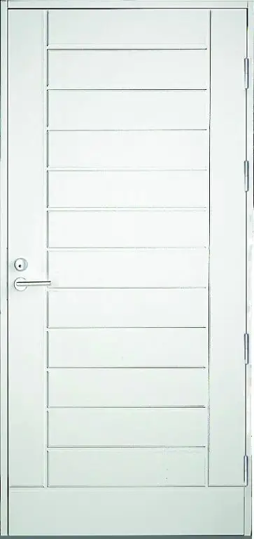 Входная финская дверь KASKI Classic Thermo UO6 глухая белая